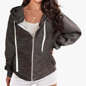 Doublju Zip Up Hoodie Sweatshirt NWT
